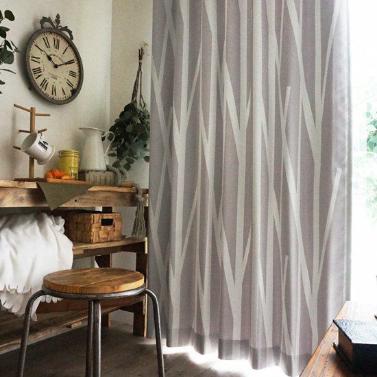 北欧調＞ 100サイズ・防炎・遮光2級・北欧デザインカーテン ＜ランカ