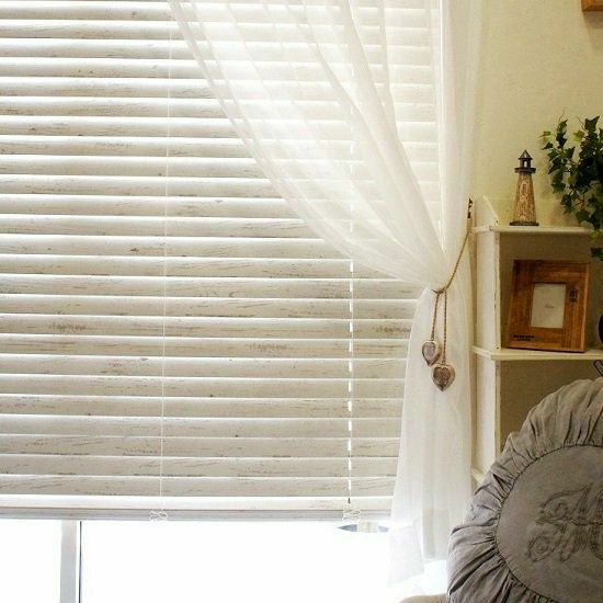 ANTIQUE WOOD BLIND】2色から選べるアンティーク塗装のウッド