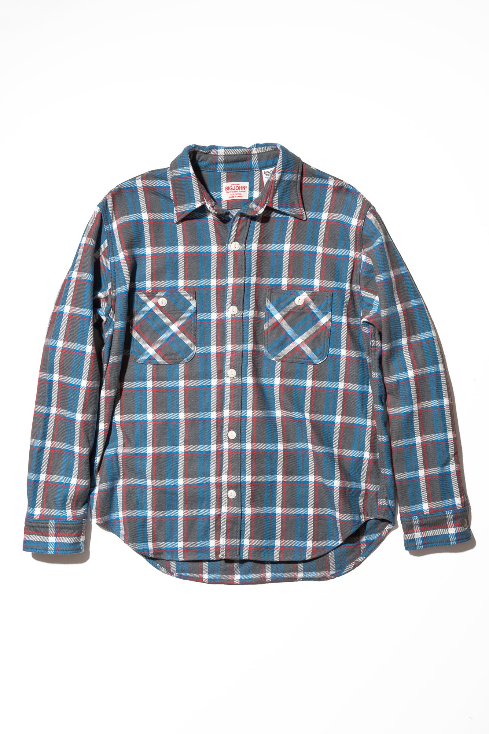MS001R (64) HEAVY COTTON FLANNEL SHIRT – BIG JOHN【公式