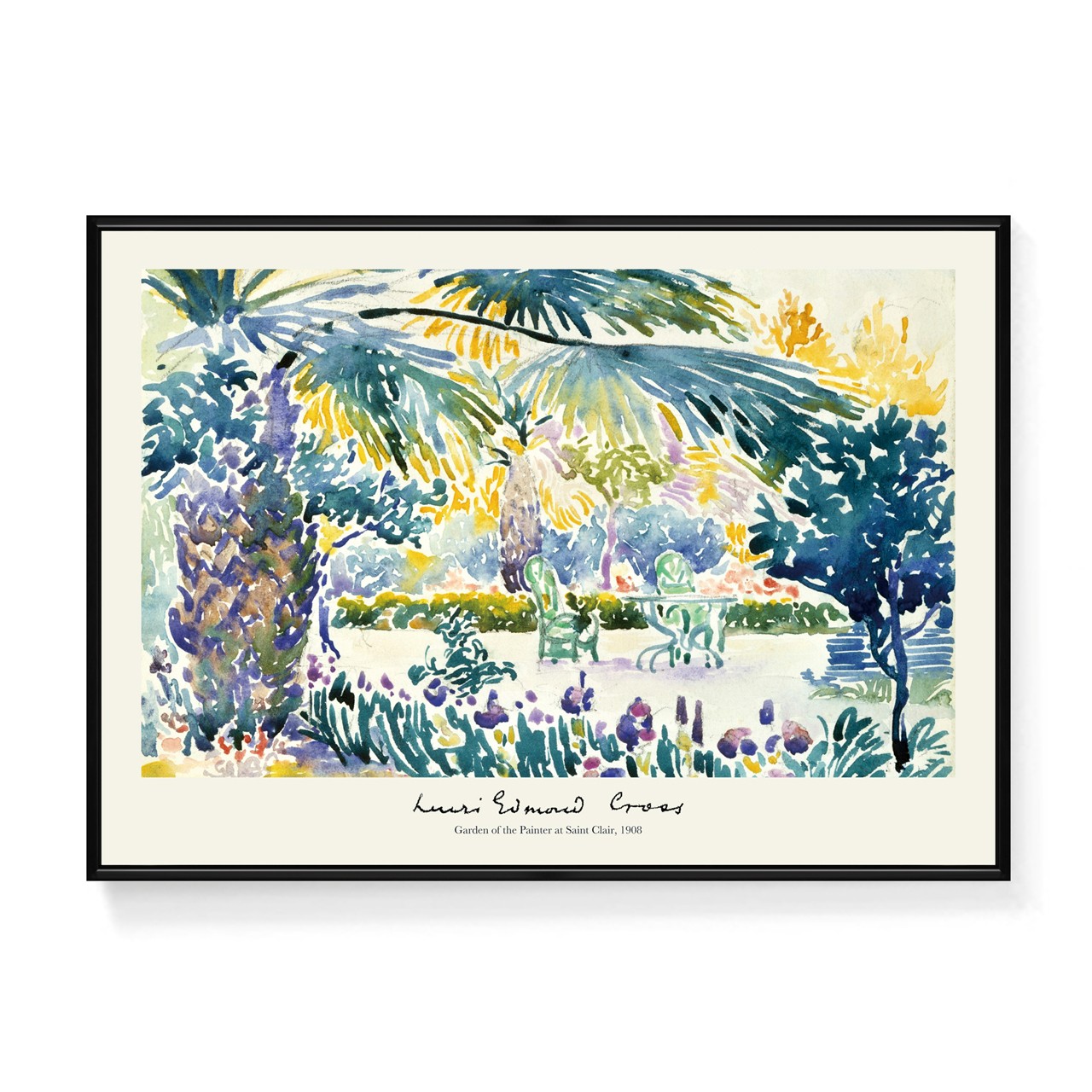 アンリ＝エドモン・クロス《サン＝クレールの画家の庭》