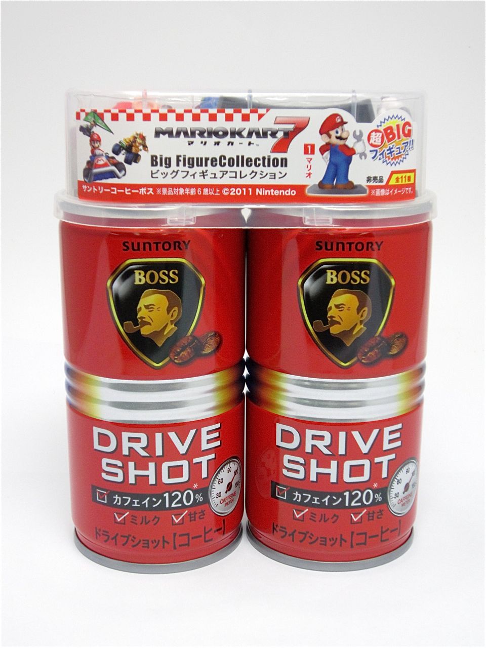 サントリーボス2缶 マリオカート7ビッグフィギュアコレクション