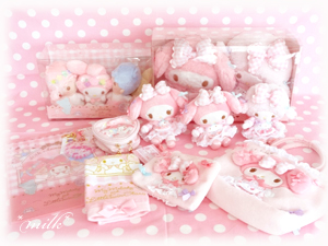 マイメロディ まんなかバースデーグッズ＆リボンでおそろシリーズ購入