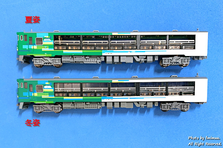 キハ48 びゅうコースター風っこ 入線レポート その4 … 夏姿と冬姿