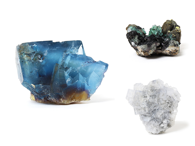 12/2発売：色や形、産地もさまざまなフローライト標本を発売しました