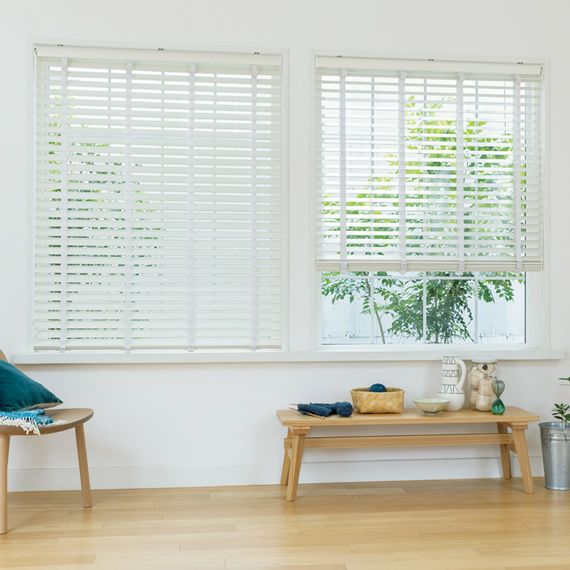 ブラインドマート おすすめ ウッドブラインド 木製 オーダー 白色