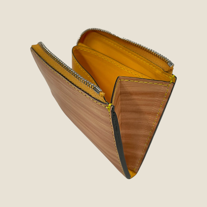 柿渋染め] ハーフLジップウォレット – BROOKLYN MUSEUM