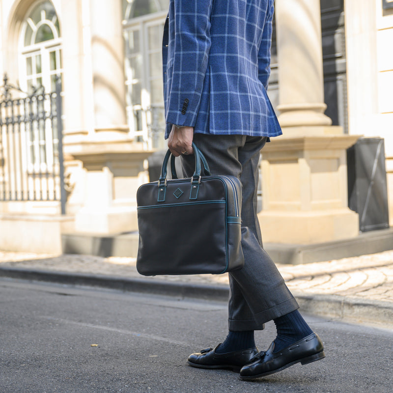 スムースレザー] ポールブリーフcolor:ネイビー×ブルー – BROOKLYN MUSEUM