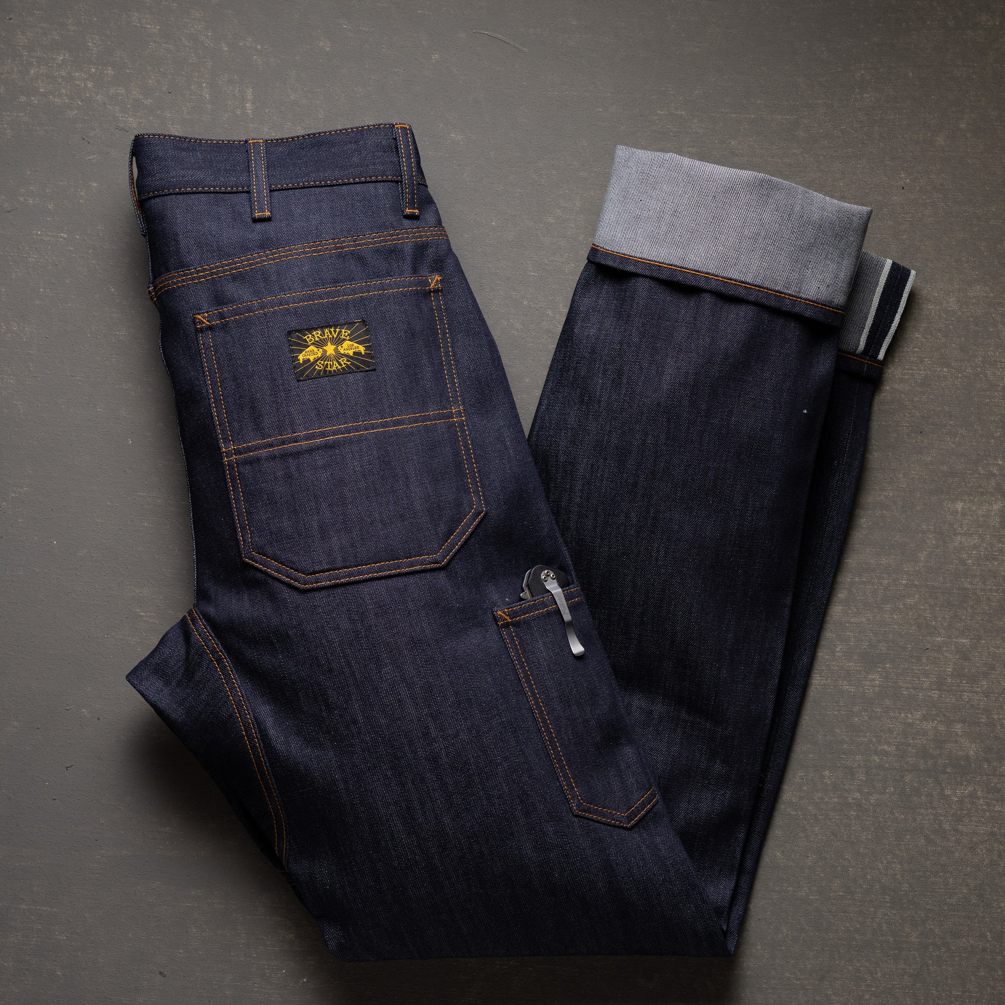 Die Hard Double Knee Tapered Leg - 12oz Woodsman Cone Mills