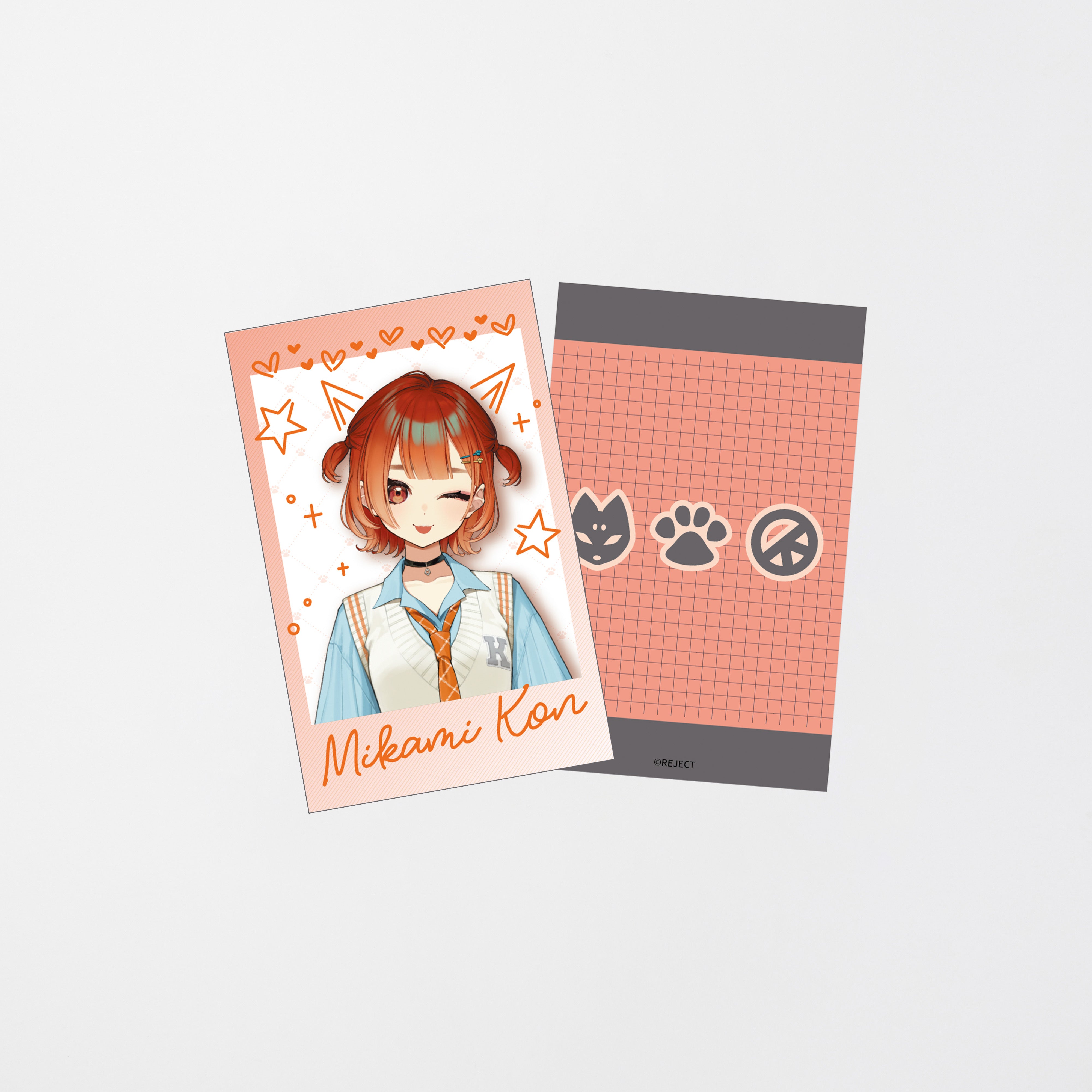 受注販売】巫神こん 2周年記念新衣装グッズ チェキ風カードセット – REJECT