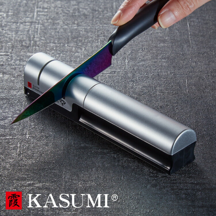 スミカマ 日本製 霞 KASUMI ダイヤモンドシャープナー 両刃包丁専用 刃