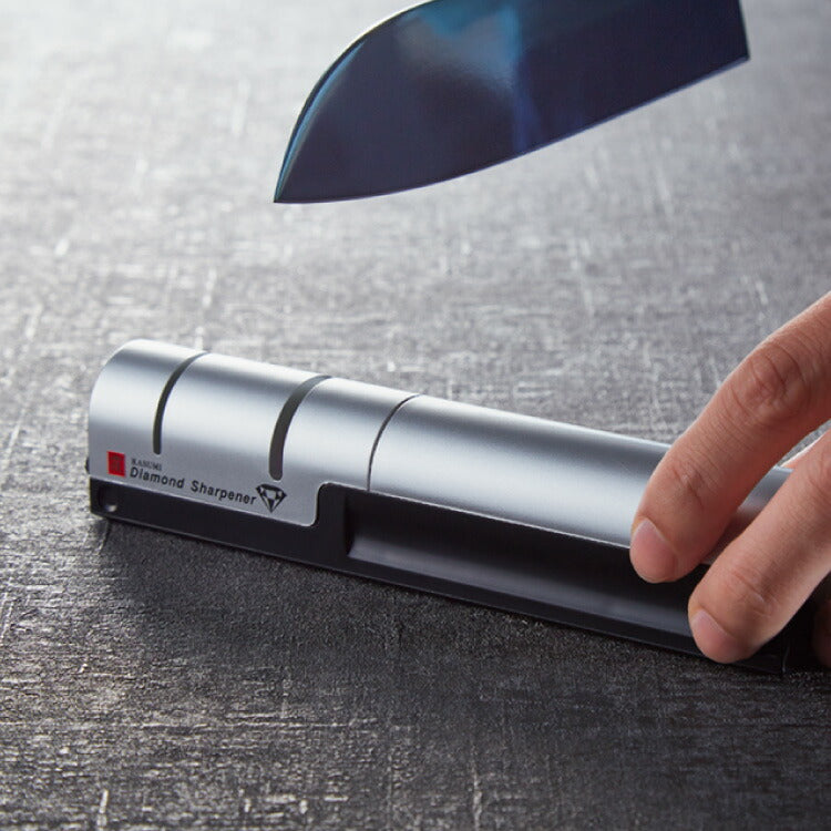 スミカマ 日本製 霞 KASUMI ダイヤモンドシャープナー 両刃包丁専用 刃