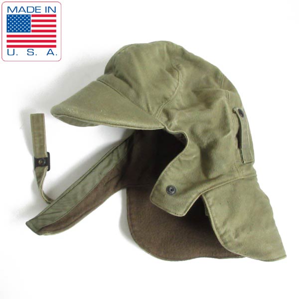 40s-50s USA製 実物 米軍 US NAVY N-1 デッキキャップ 7-1/2 大きい