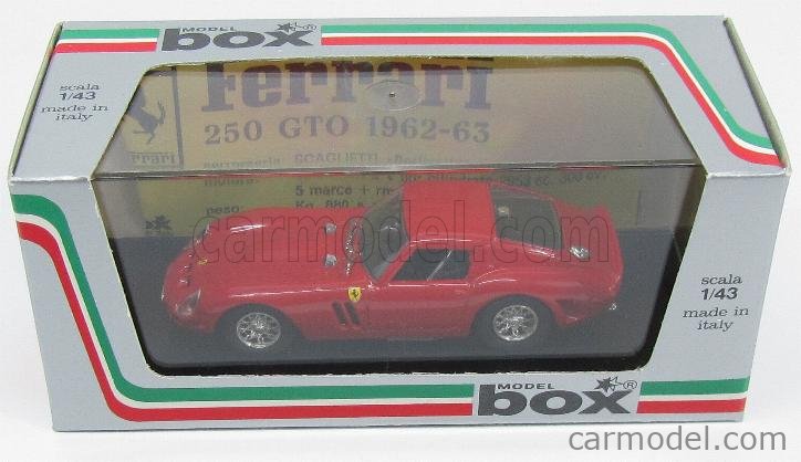 ミニカー 1/43 Model BOX 8401 FERRARI 250 GTO 62 BOX-MODEL 8401