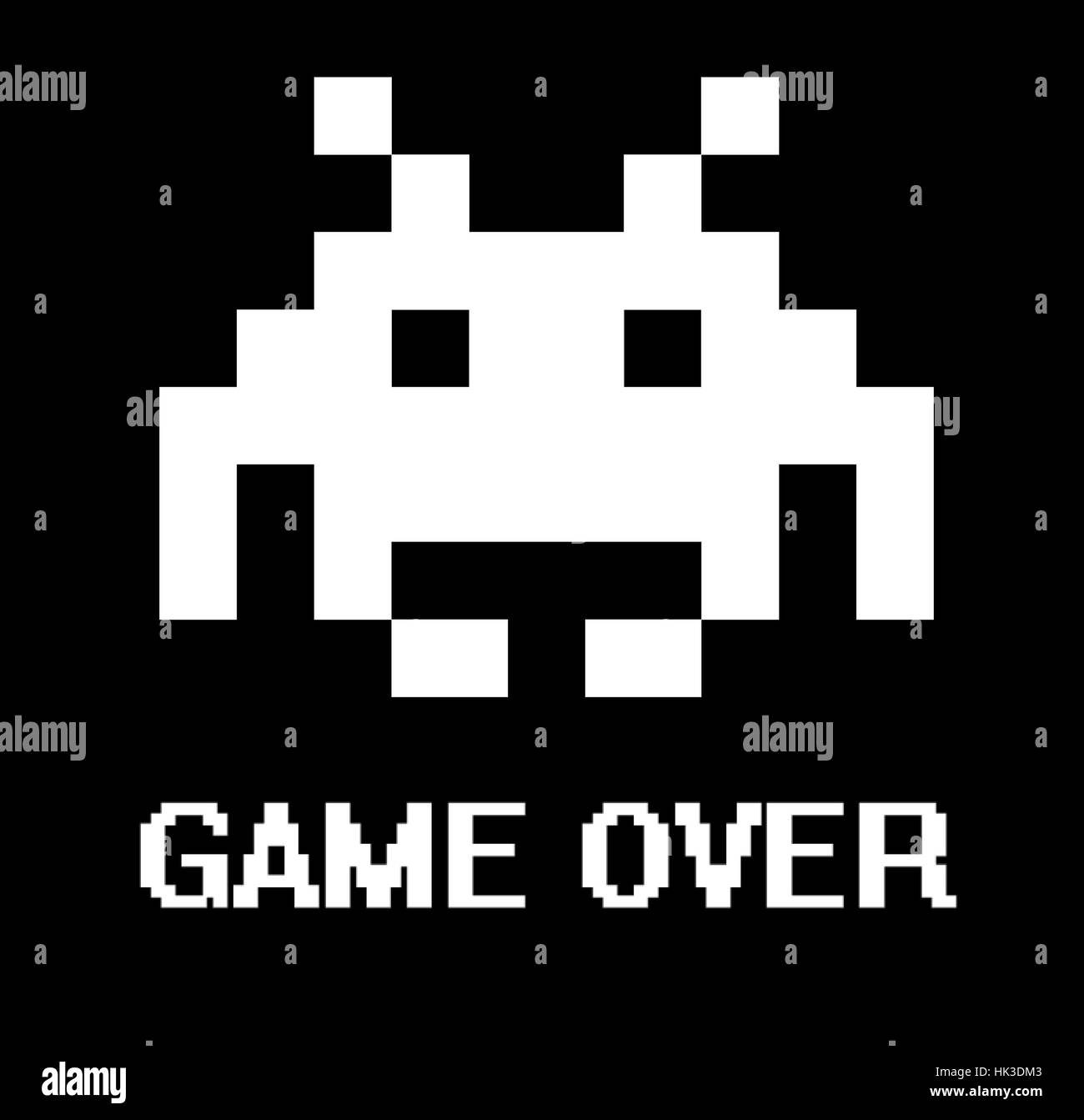 Space invaders Black and White Stock Photos & Images - Alamy