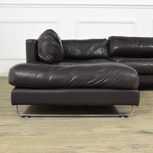 アクタス ACTUS / Japan Five by Five 総本革張り Fino カウチソファ