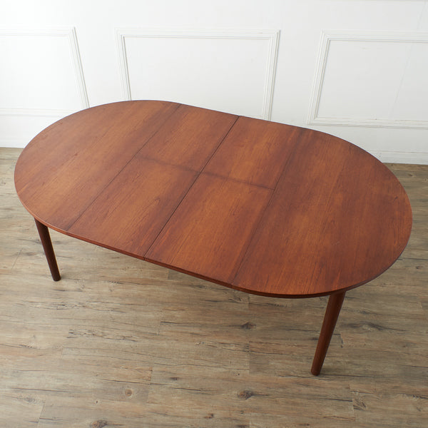 デンマーク製 ヴィンテージ エクステンションラウンドテーブル #37137