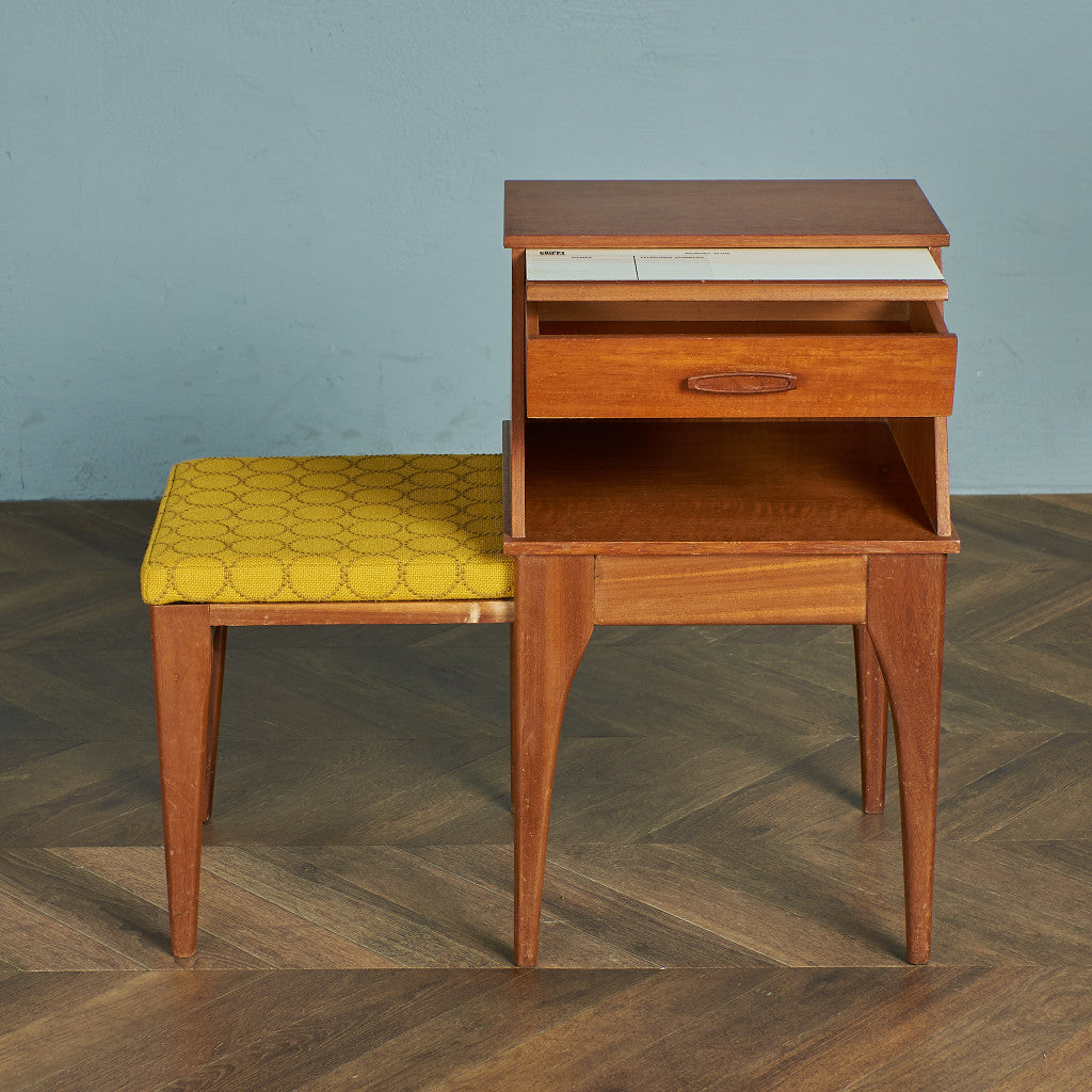 チッピー CHiPPY ヴィンテージ テレフォンベンチ / 座面張替え済み