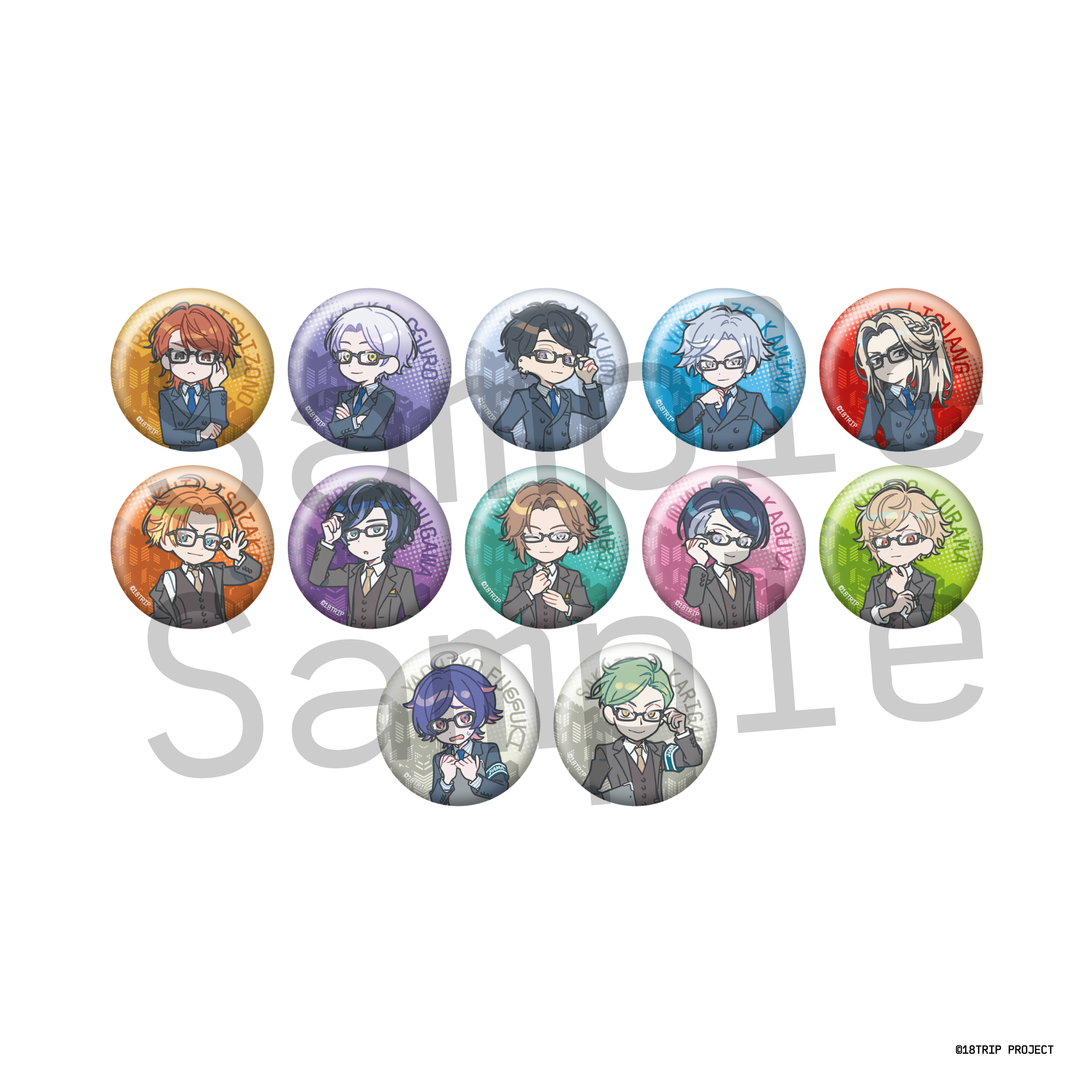 ラメ缶バッジ 18個セット（HAMAツアーズpresents “おもてなしライブ