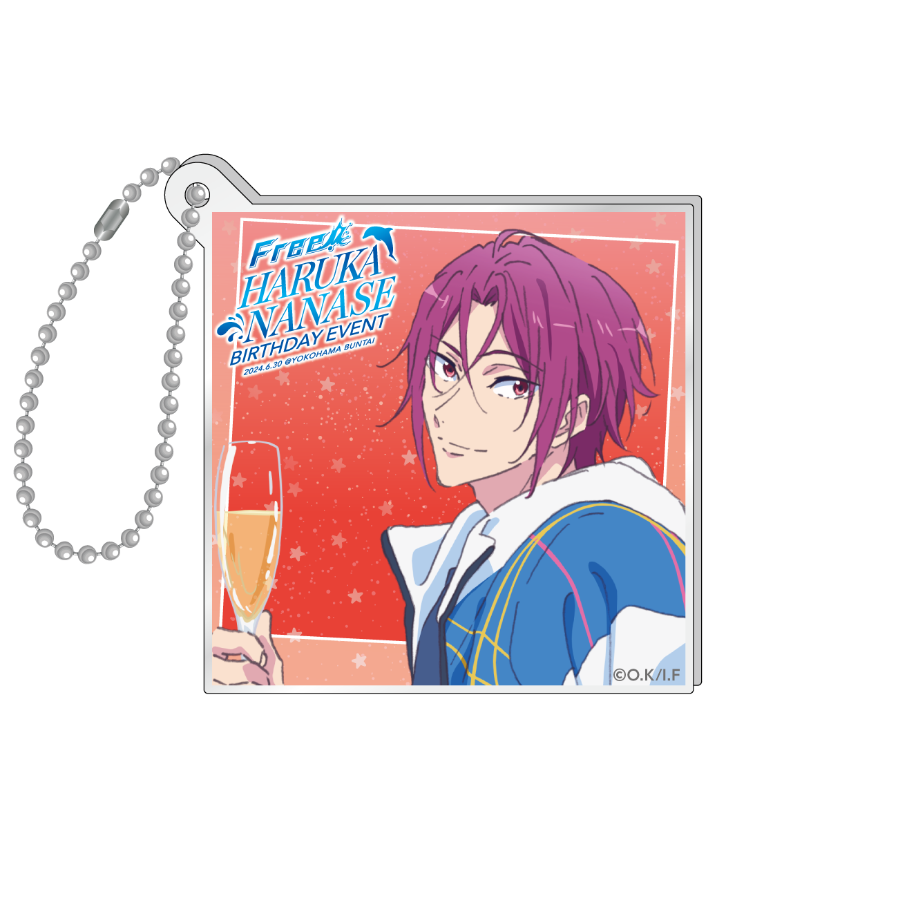 クリアカードキーホルダー／七瀬 遙(Free! HARUKA NANASE BIRTHDAY