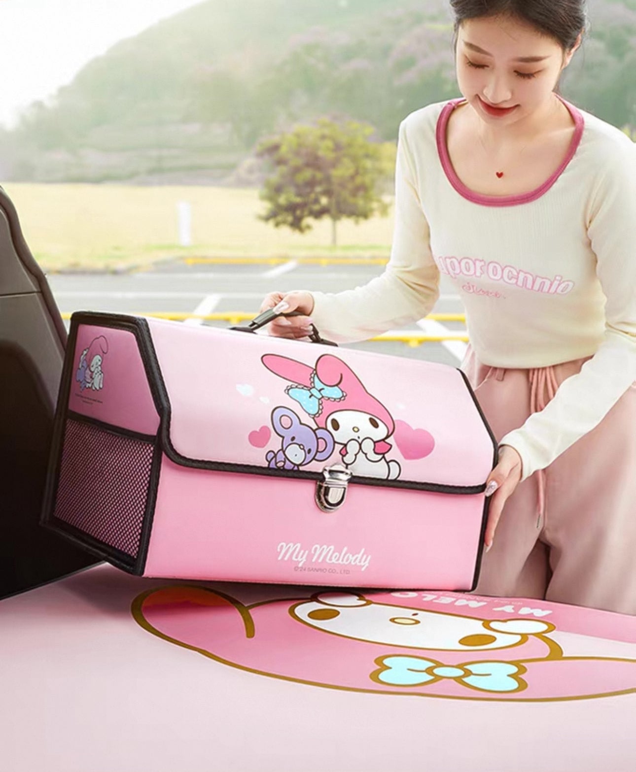 サンリオ］カー用品 車 折りたたみ 収納ボックス – candymoon