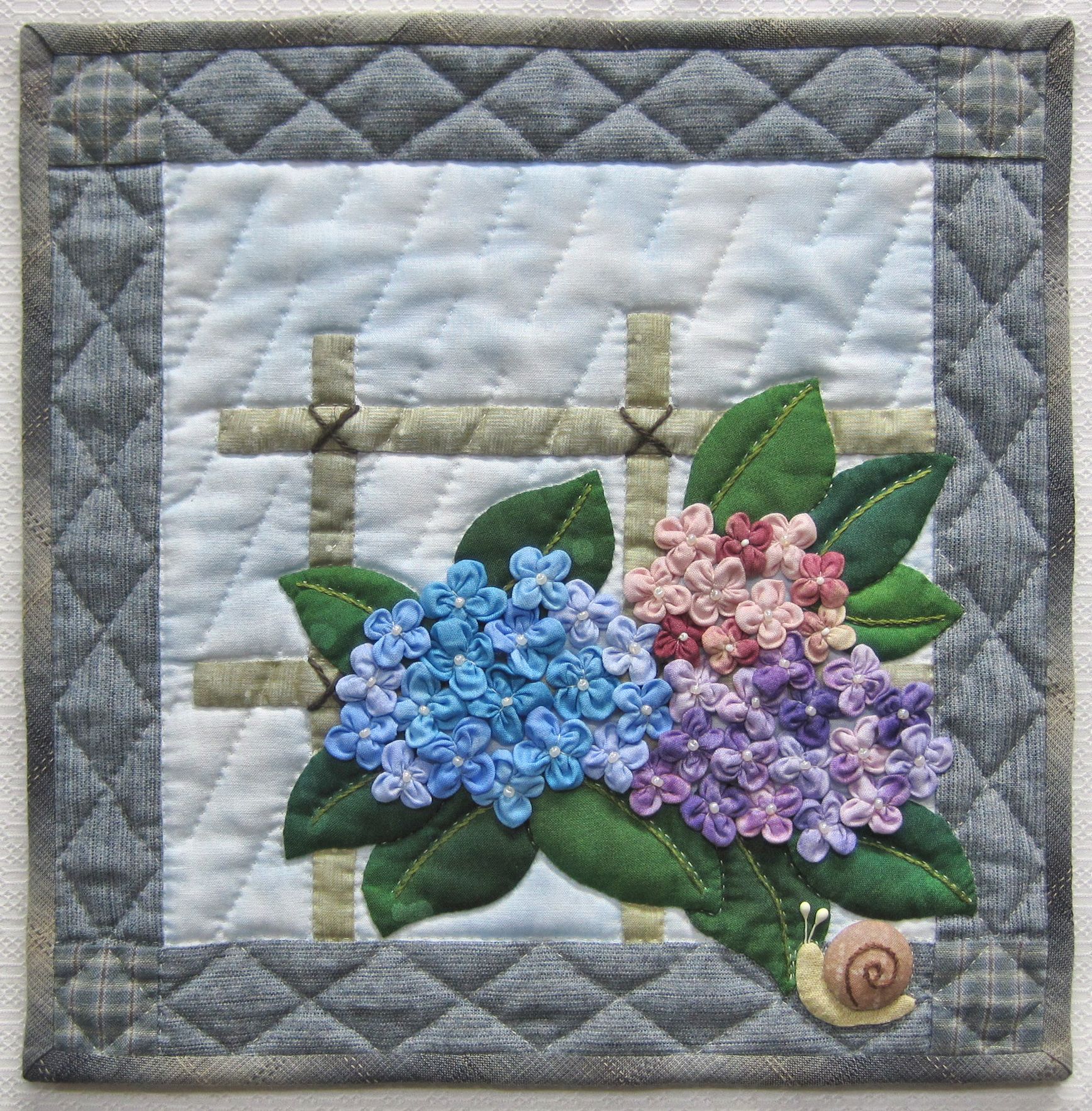 立体花のタペストリーシリーズ「紫陽花」 商品詳細｜オリジナルパッチ