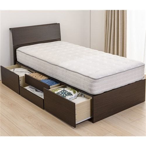 新生活応援特価】[シングル]ヤマダオリジナル 引き出し付きベッド