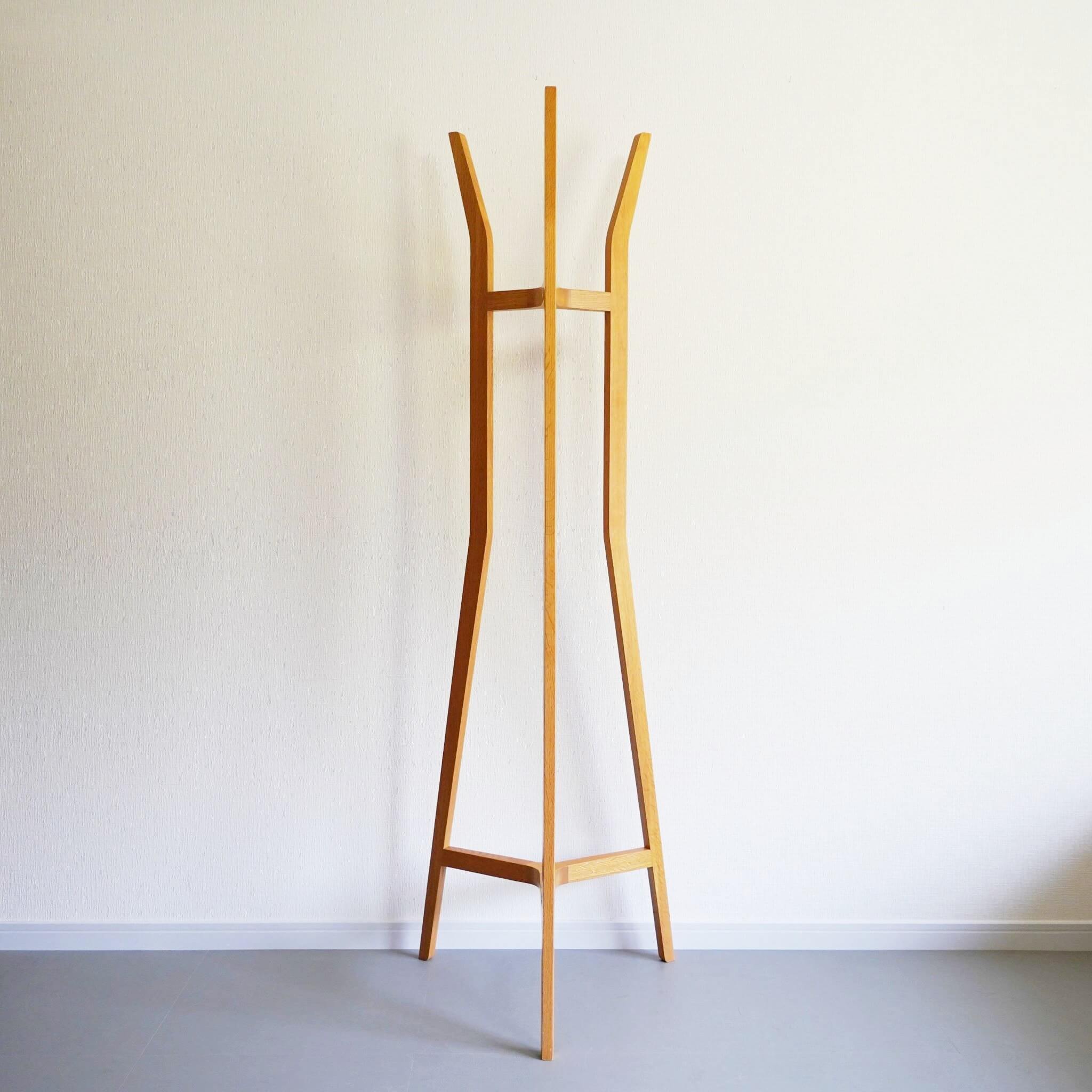 イデー コートハンガー コートスタンド ハンガーラック オーク 中古