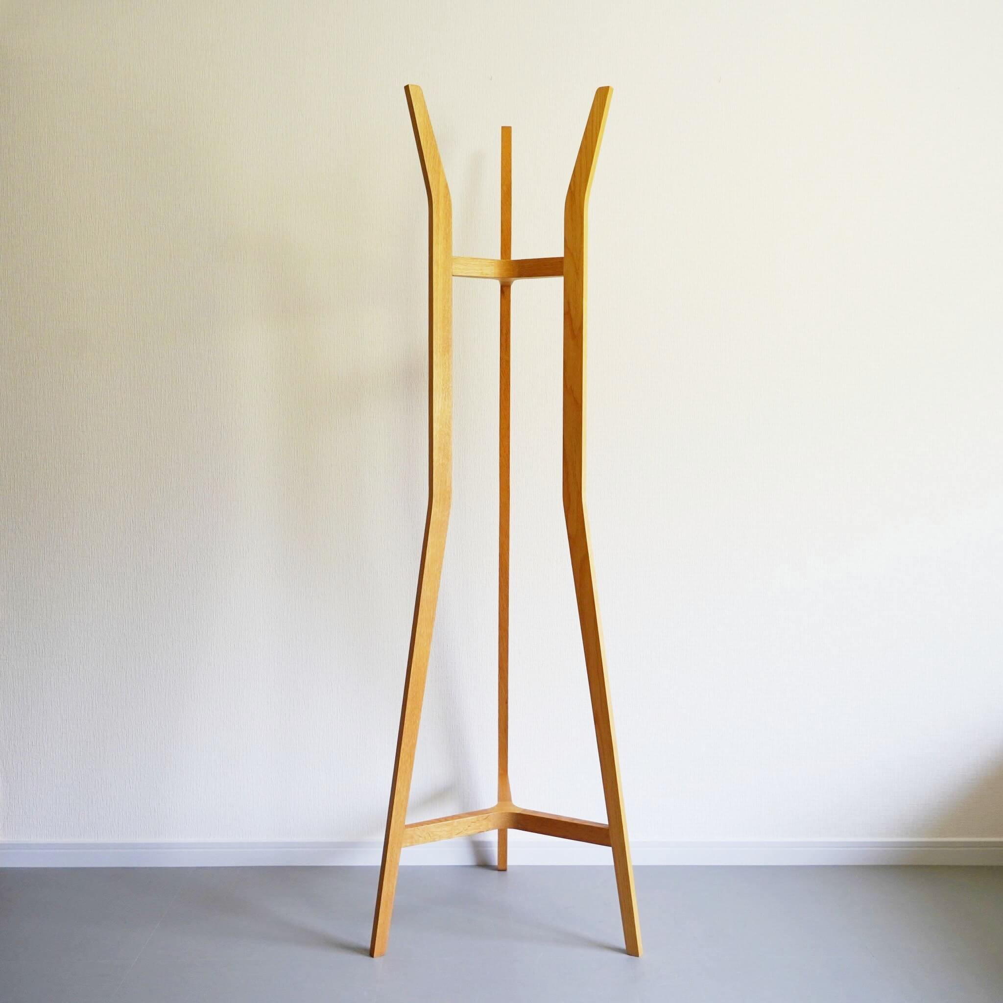 イデー コートハンガー コートスタンド ハンガーラック オーク 中古