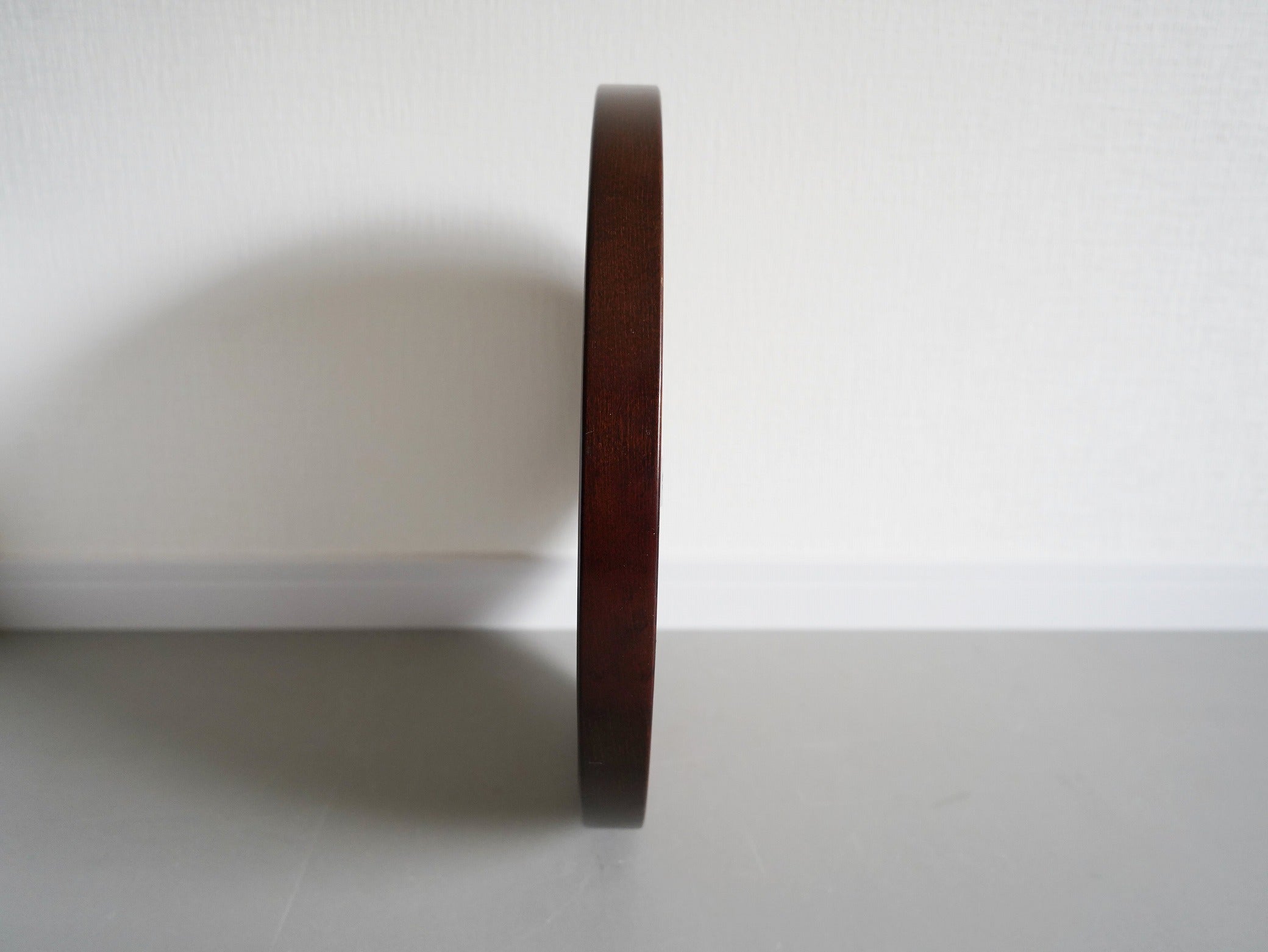 曲木鏡 丸小 古代色 柳宗理 秋田木工 ウォールミラー 壁掛け鏡 中古