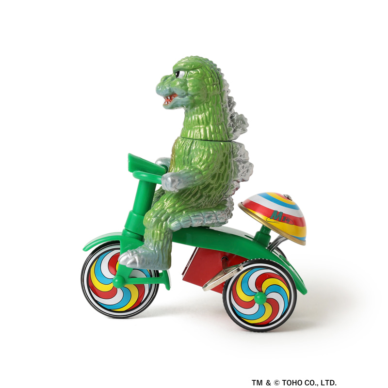 M1号（エムイチゴウ）〉の『74ゴジラ三輪車』ソフビ（※TOKYO CULTUART