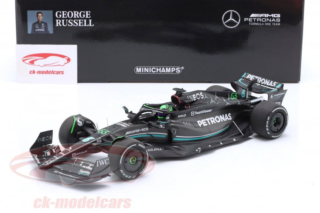 Minichamps 1:18 G. Russell Mercedes-AMG F1 W14 #63 7位 バーレーン