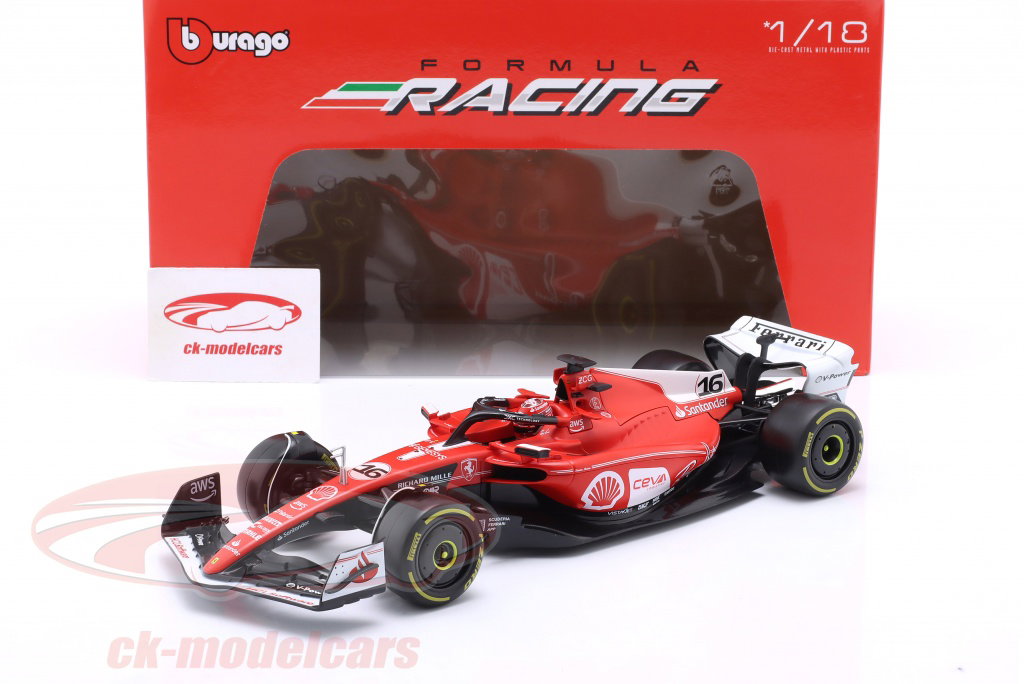 Bburago 1:18 Charles Leclerc Ferrari SF-23 #16 2nd Las Vegas GP