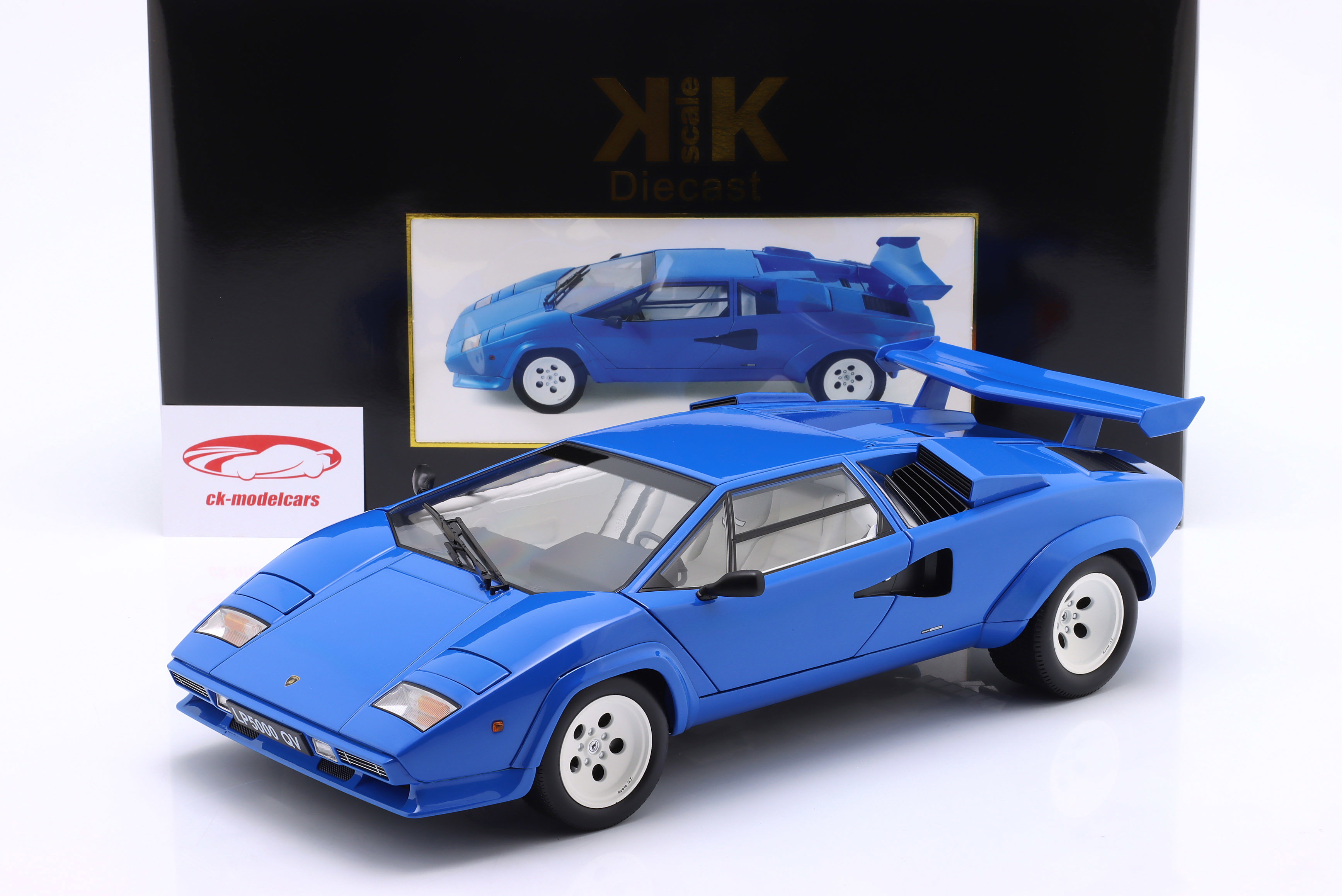 KK-Scale 1:12 Lamborghini Countach LP5000S QV year 1985 blue
