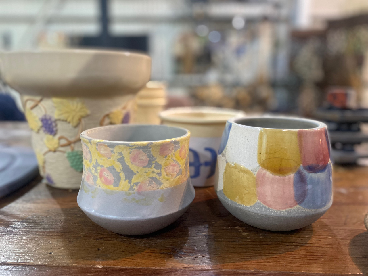 植木鉢絵付け体験～植木鉢5種類から選べる♪釉薬は12種類用意あり