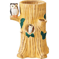 大和工業 陶器傘立て 茶 U-717フクロウ 1箱（直送品） - アスクル