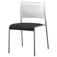 アイリスチトセ スタッキングチェア ビニールレザー座面 座クッション