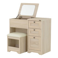 4FUL 佐藤産業 アンリ デスクドレッサー 幅800×奥行400×高さ700mm WH