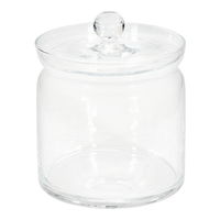 大塚硝子 ガラス容器 蓋付ポット クリアー(M) 490061 1個（直送品