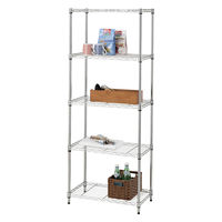 ドウシシャ システムワイヤーシェルフ5段60幅 SW19-60155 1台（直送品