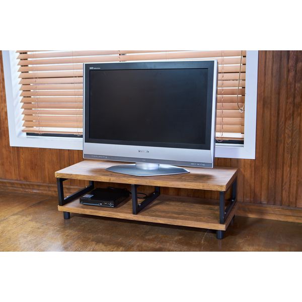 山善 YAMAZEN アイアンTVラック 幅1000×奥行390×高さ295mm