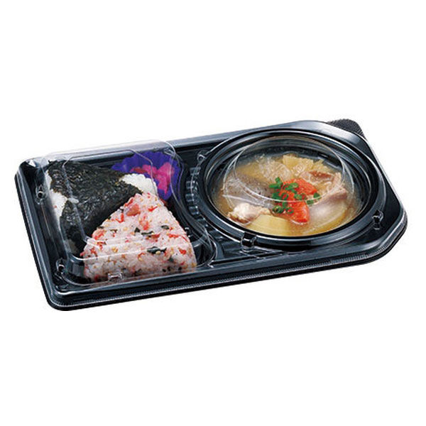 エフピコチューパ デリカランチDL-25-15 黒本体 CP580272 1袋（50枚入