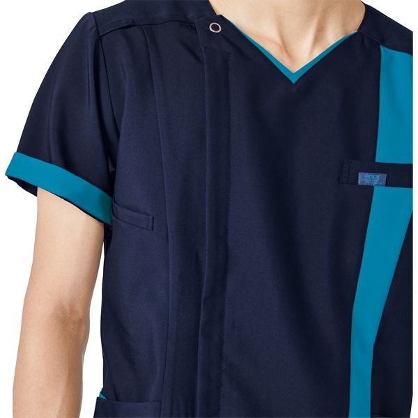 フォーク メンズジップスクラブ ロイヤルブルー×ダークネイビー Bl