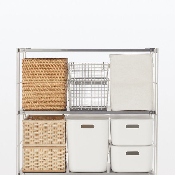 無印良品 ステンレスユニットシェルフ ステンレス棚セット ワイド 小