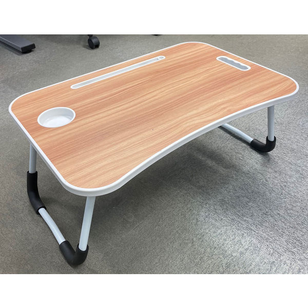 フチオカ 折り畳みミニローテーブル ウッド OS-6233 1個（直送品