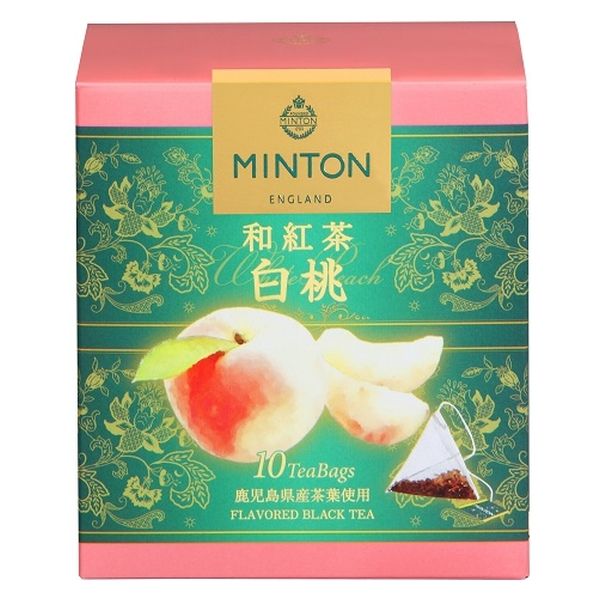 MINTON（ミントン）和紅茶ティーバッグ 白桃 1箱（10バッグ入） - アスクル