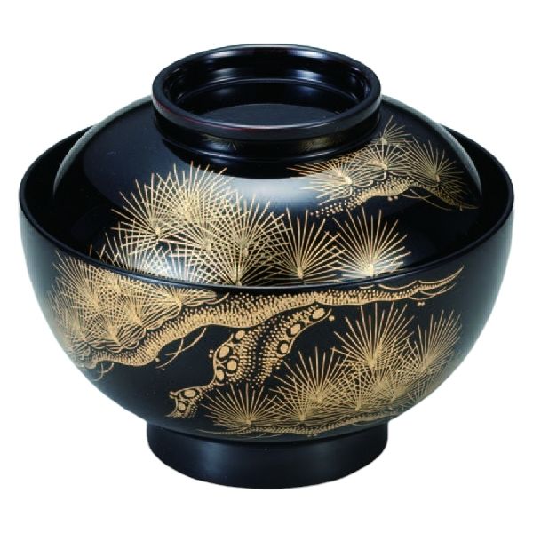 煮物椀 雑煮椀 沈金 本漆塗（輪島塗） [1個入] wis-w-20-30 若泉漆器