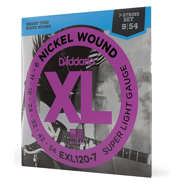 D'Addario ダダリオ エレキギター弦 ニッケル SuperLight 7弦 .009