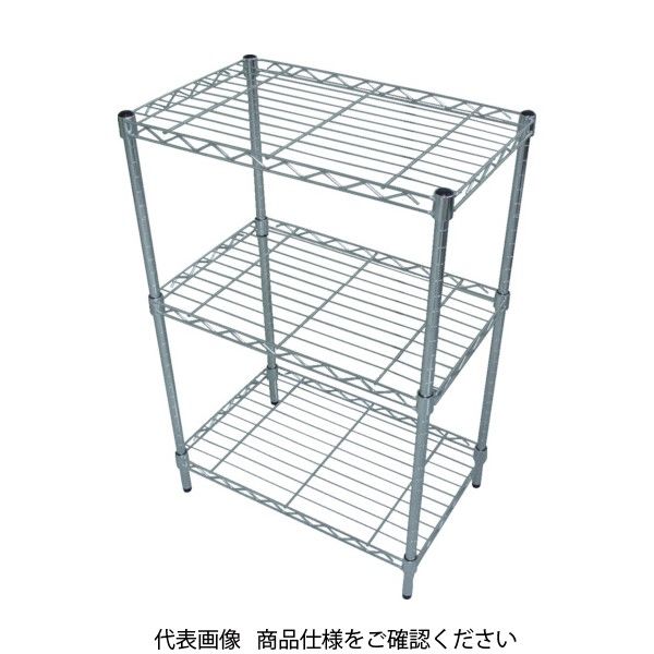 トラスコ中山 TRUSCO ステンレス製メッシュラック 550X350XH830 4段