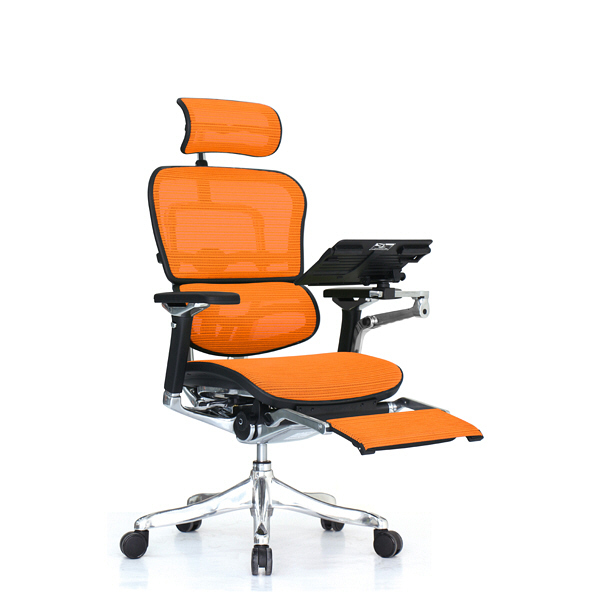 軒先渡し】 エルゴヒューマン プロ オットマン内蔵 オフィスチェア 3D