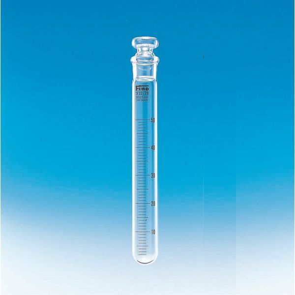 東京硝子器械 共栓透明摺り試験管目盛付 30mL 十本 121-03-44-08 1箱